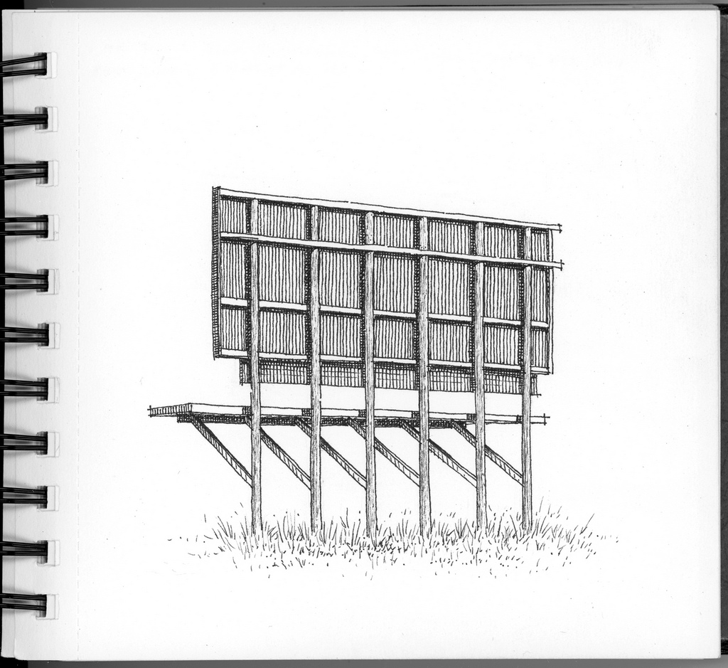 1024x939 Back Of A Billboard On I 95 South. The Coaches Of My - Billboard Sketch