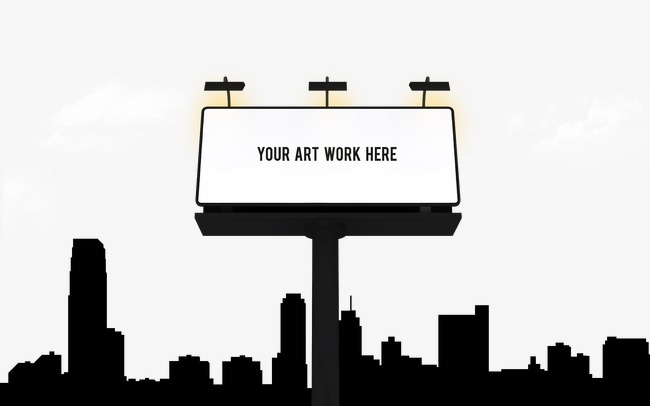 650x406 Black City, Billboard, Black, Sketch Png And Psd File For Free - Billboard Sketch