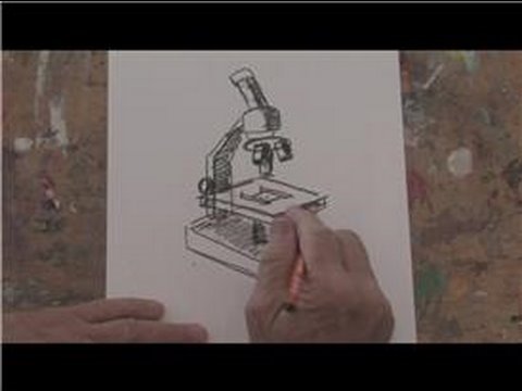 480x360 Drawing Basics How To Draw A Microscope - Binocular Microscope Sketch