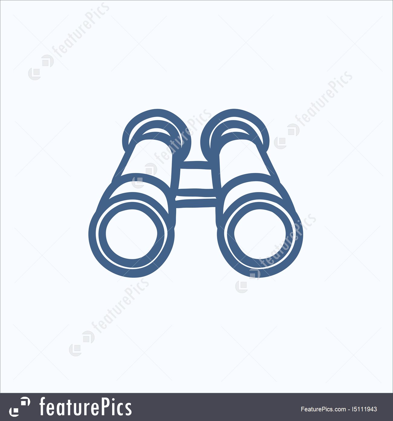 1300x1392 Illustration Of Binocular Sketch Icon. - Binoculars Sketch
