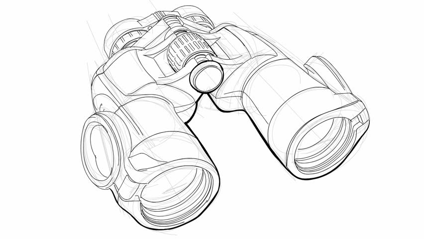 Binoculars Sketch At Explore Collection Of