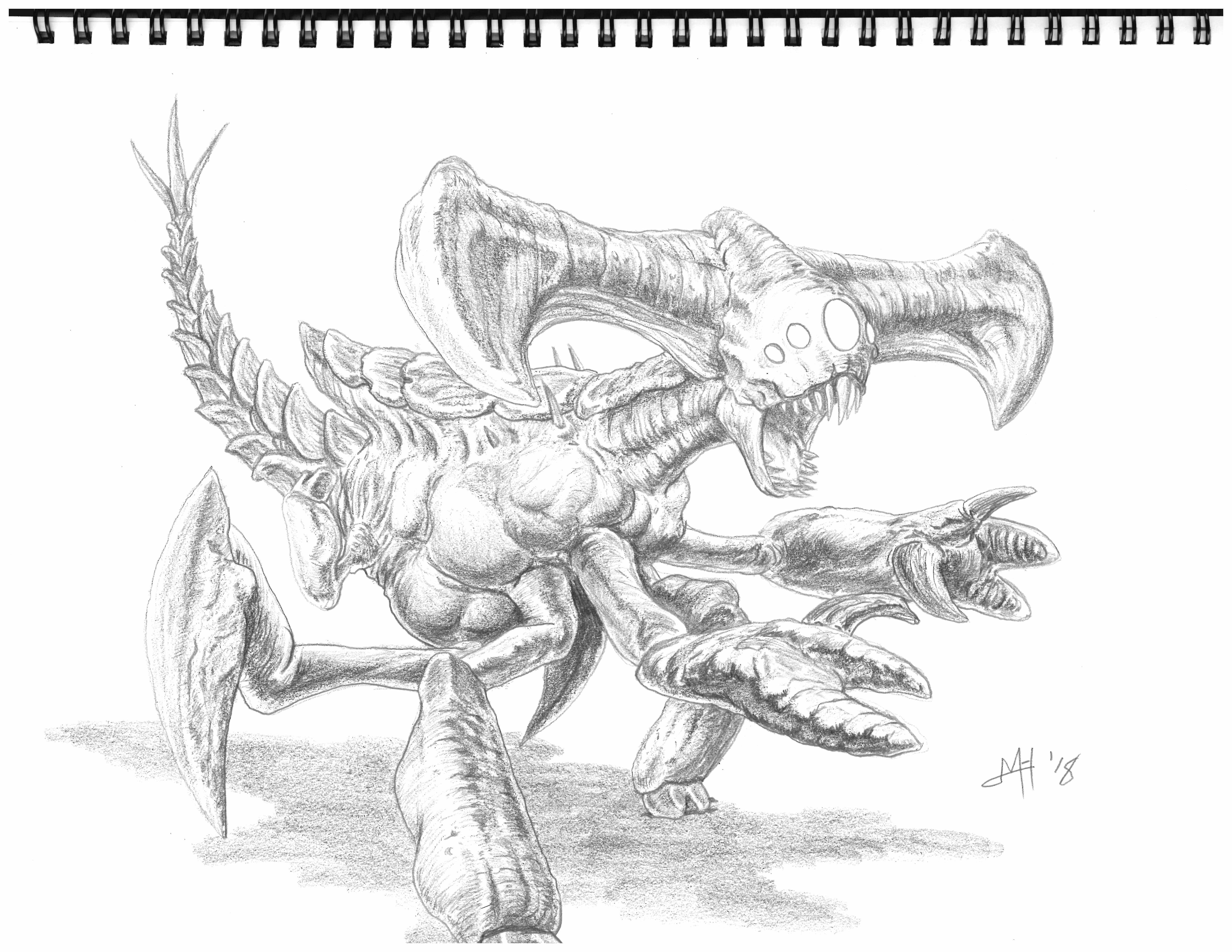 6600x5100 Biological Horror Nomansskythegame - Biological Sketch