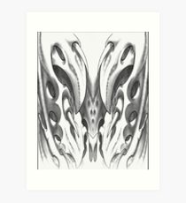 210x230 Biomechanical Sketch Art Prints Redbubble - Biomechanical Sketch