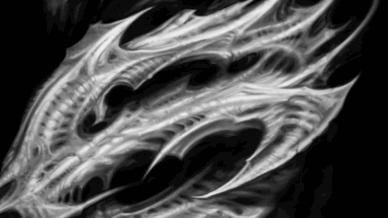 1280x720 Biomechanical Tattoo Sketch - Biomechanical Sketch