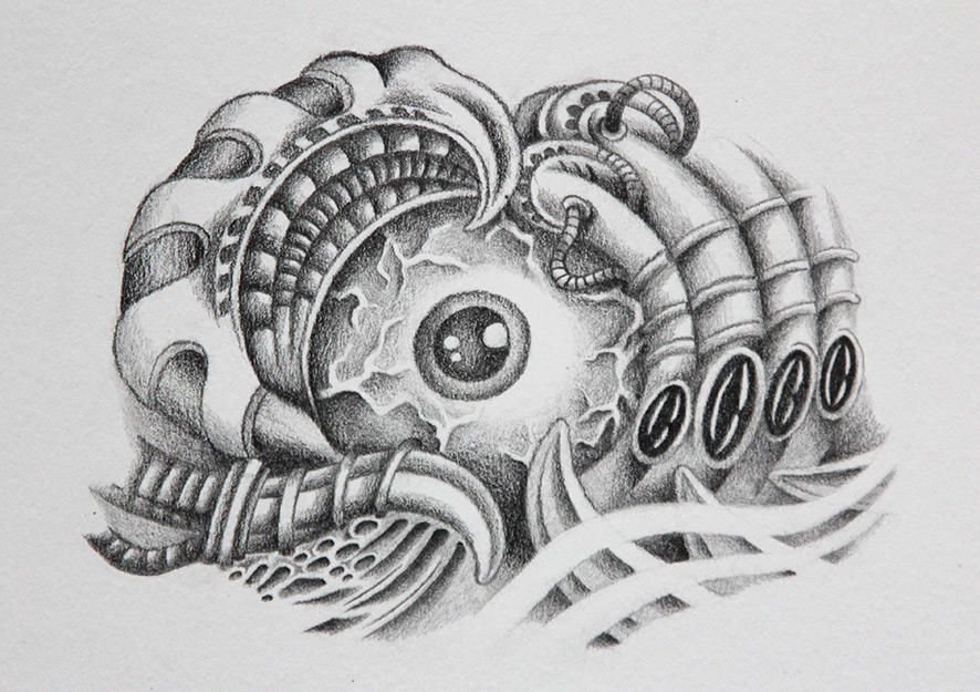 886x625 Biomechanical Meike Van Der Zande - Biomechanical Sketch