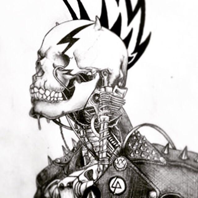 640x640 My Biomechanical Drawing. Drawing - Biomechanical Sketch