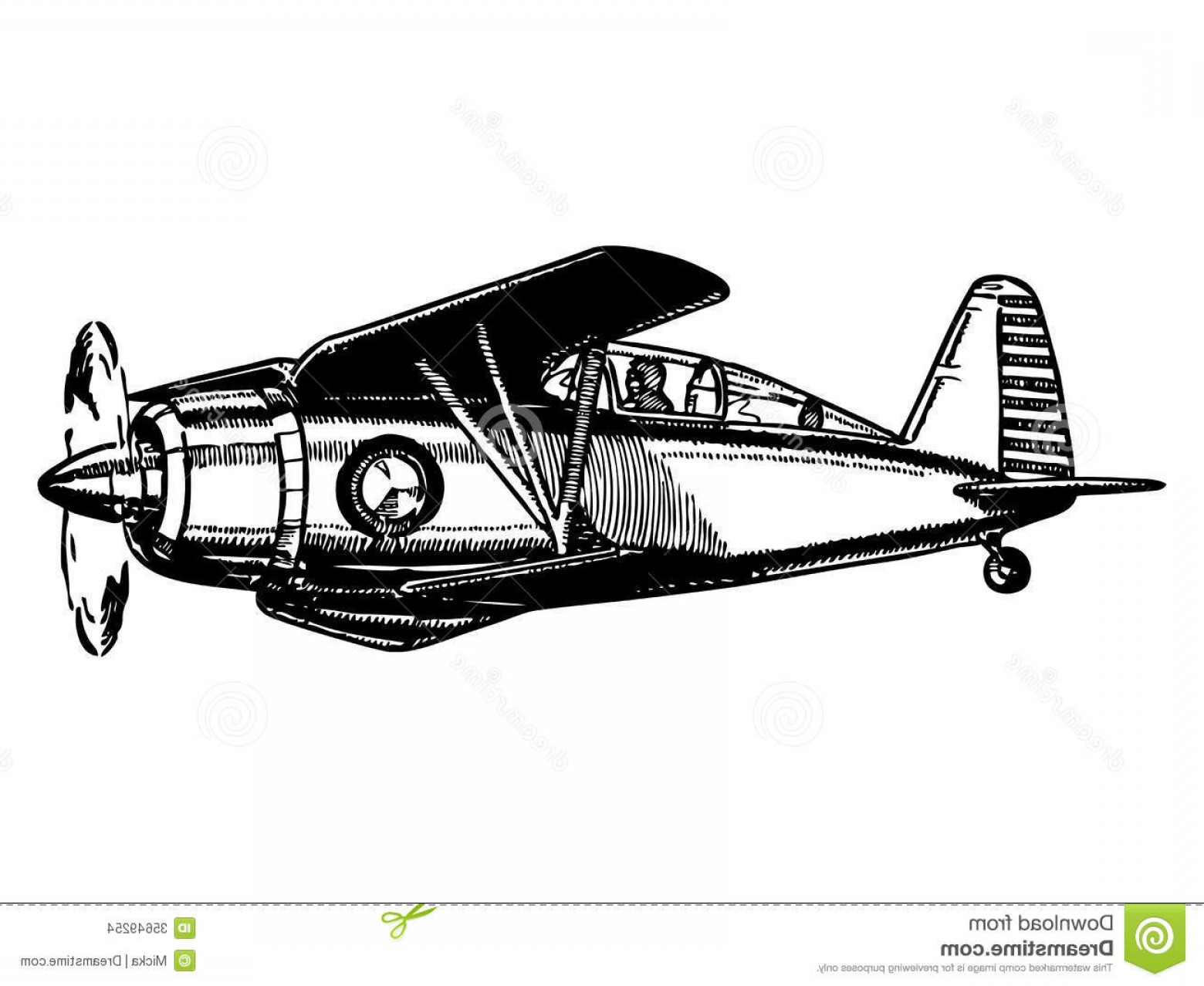 1560x1278 Vintage Biplane Vector Arenawp - Biplane Sketch
