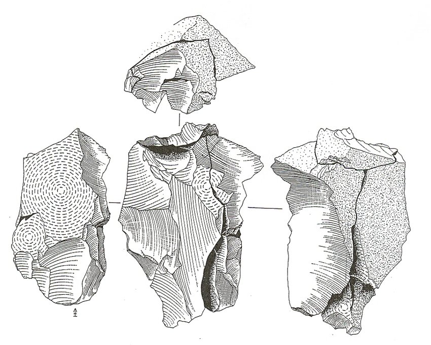 850x679 Lb Locus Core 3 Bipolar, Parallel Core (Drawing M. Van Meenen - Bipolar Sketch