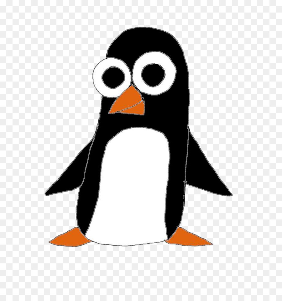 900x960 Penguin Drawing Cartoon Sketch - Bird Cartoon Sketch