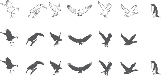 559x266 Black Bird Sketch Free Vector Download (12,149 Free Vector) For - Bird Sketch Drawing