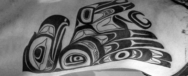 640x260 50 Tribal Bird Tattoo Designs For Men - Bird Tattoo Sketch
