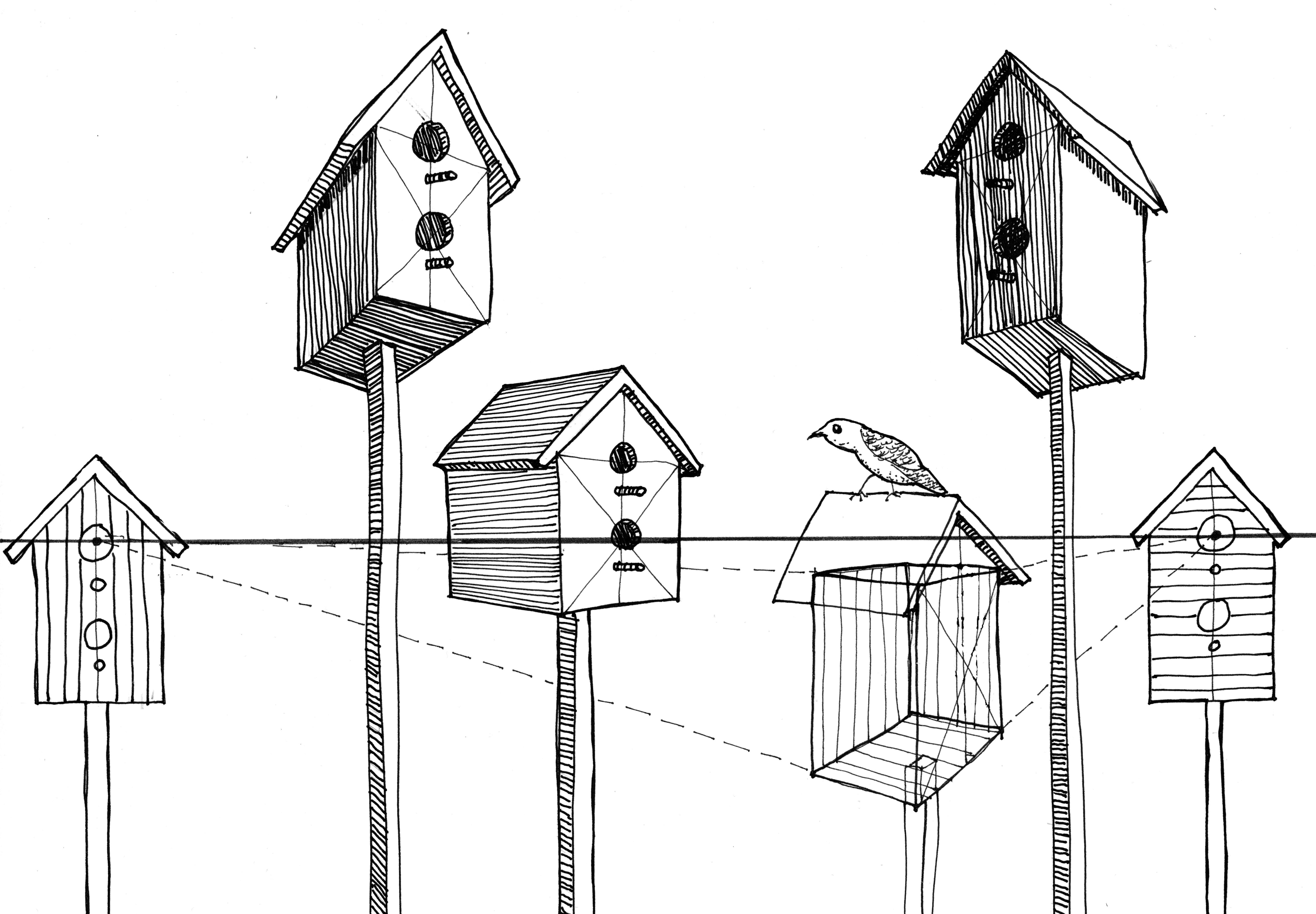 Birdhouse Sketch at Explore collection of