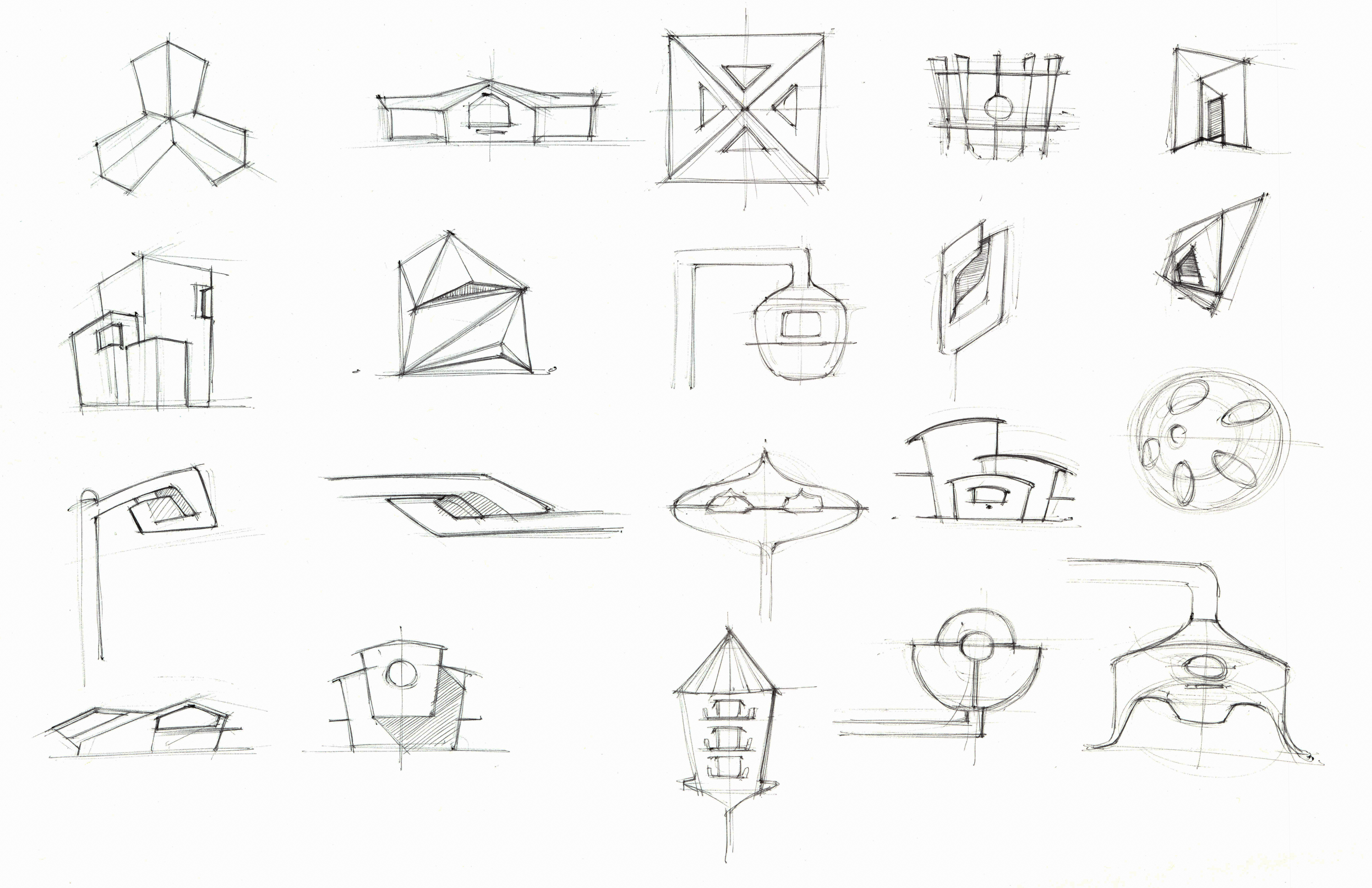 9566x6190 Birdhouse Sketches Li Ding - Birdhouse Sketch