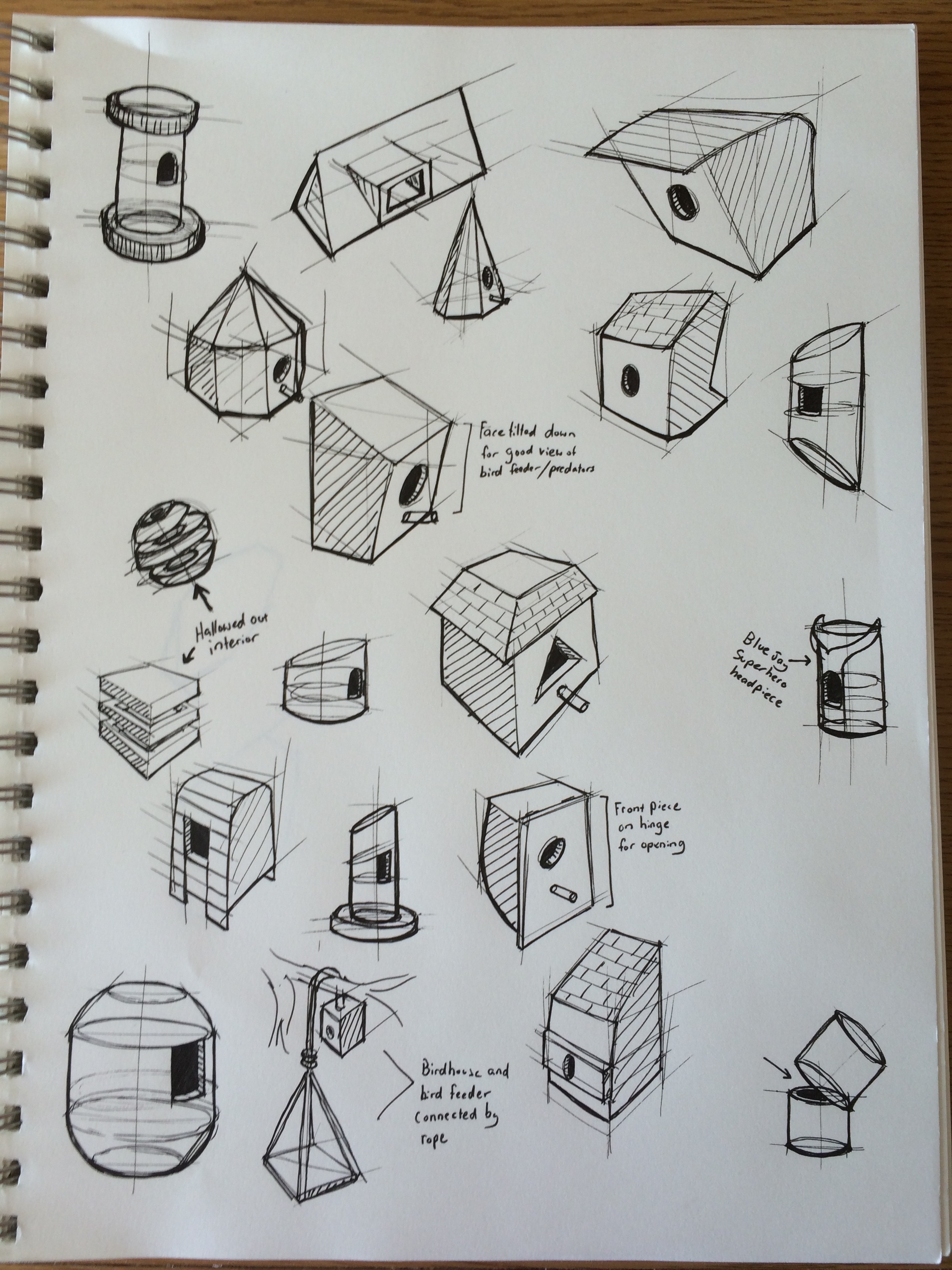 2448x3264 Birdhouse Ideation Sketches 2 Will Huskisson - Birdhouse Sketch