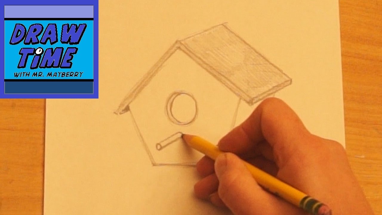 1280x720 How To Draw A Birdhouse - Birdhouse Sketch