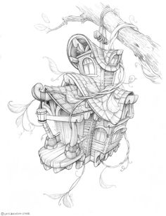 236x308 9 Best Draw Birdhouses Images Coloring Books - Birdhouse Sketch