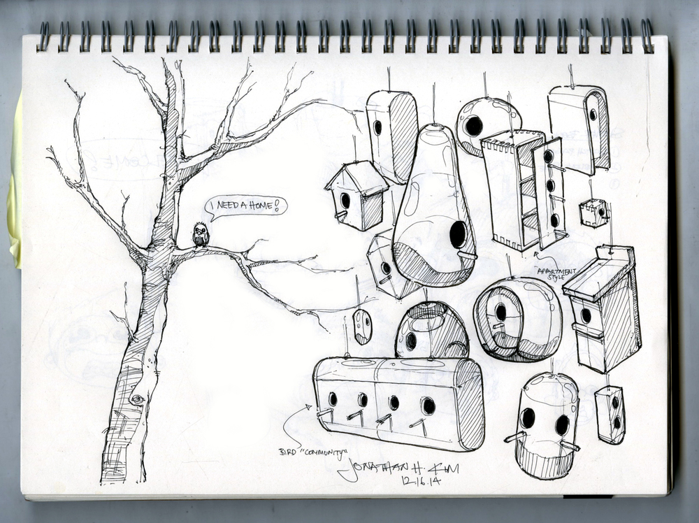 1000x748 Sketchbook Id Jonathan - Birdhouse Sketch