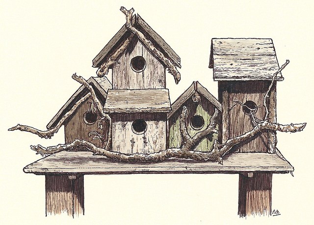 640x458 Birdhouse Petescully - Birdhouse Sketch