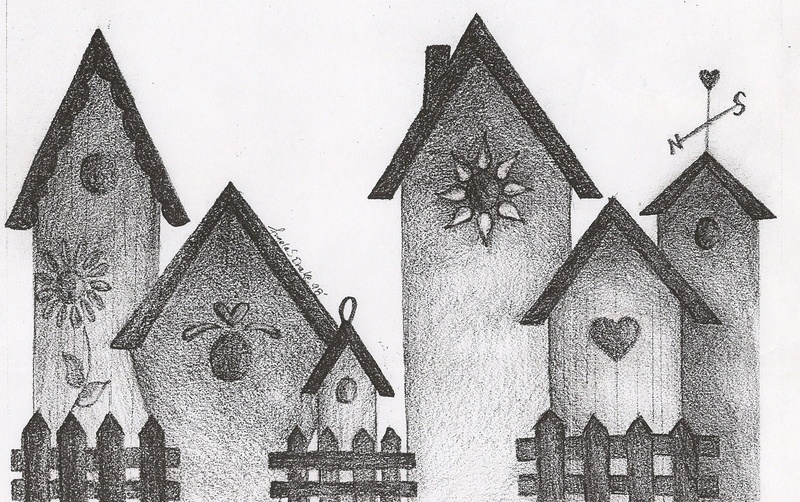 800x502 Art Birdhouse Sketch In Pencil (Very Amateur) - Birdhouse Sketch
