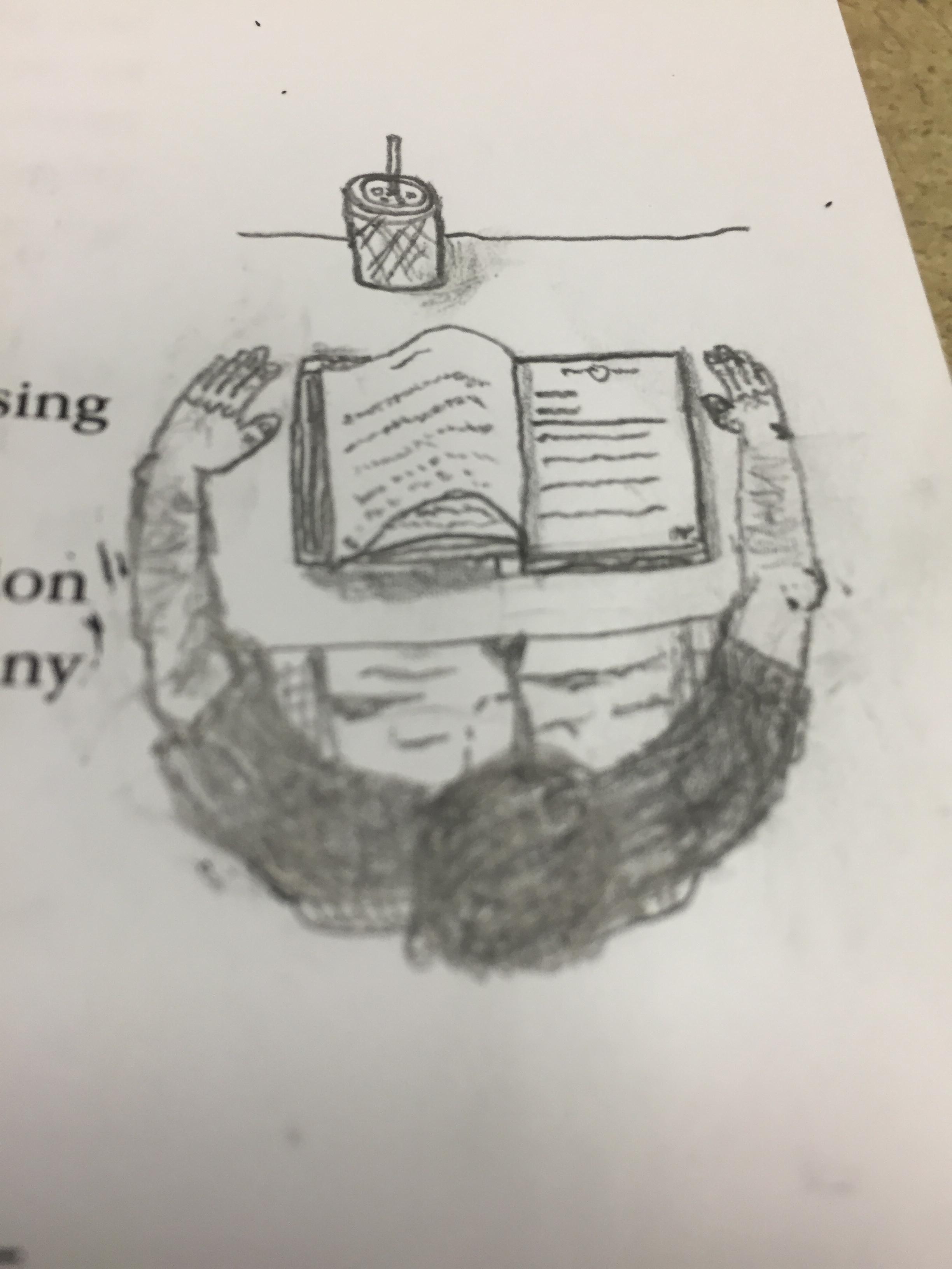 2448x3264 Quick Birds Eye View Sketch I Did Of Myself Bored In Class Today - Birds Eye View Sketch