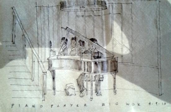 550x361 Napkins Good To Sketch On, New Piano Player. - Birmingham Sketch