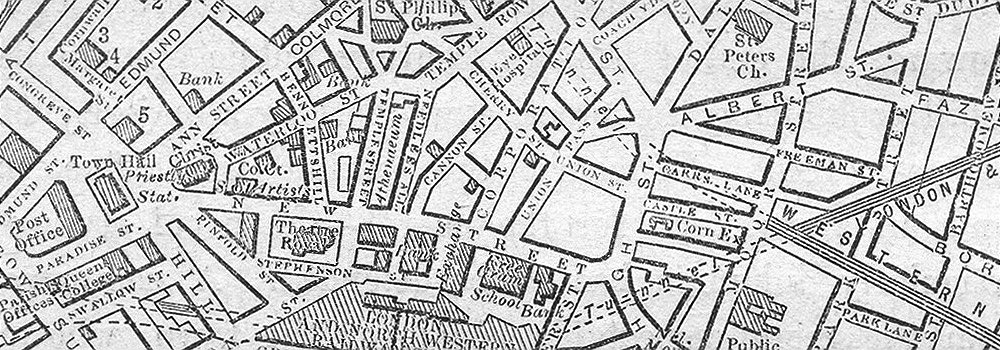 1000x350 Warcs Birmingham Centre Sketch Map 1898 - Birmingham Sketch