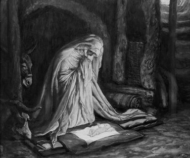 384x319 Brooklyn Museum - Birth Of Jesus Sketch