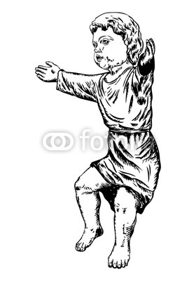 280x400 Sun Of God. Baby Jesus Christ. Raise Or Birth Of Jesus. Hand Drawn - Birth Of Jesus Sketch