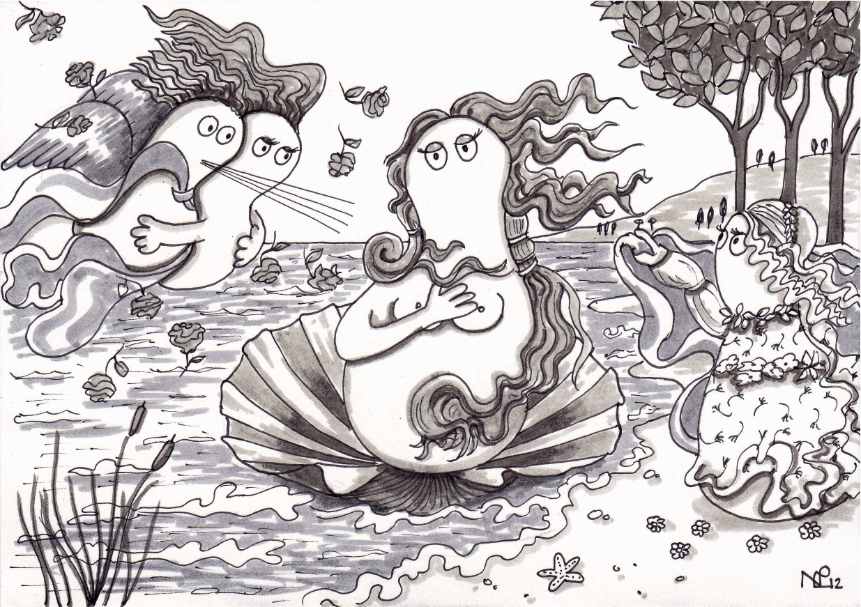 1235x871 The Daily Sketch Birth Of Venus The Daily Norm - Birth Sketch