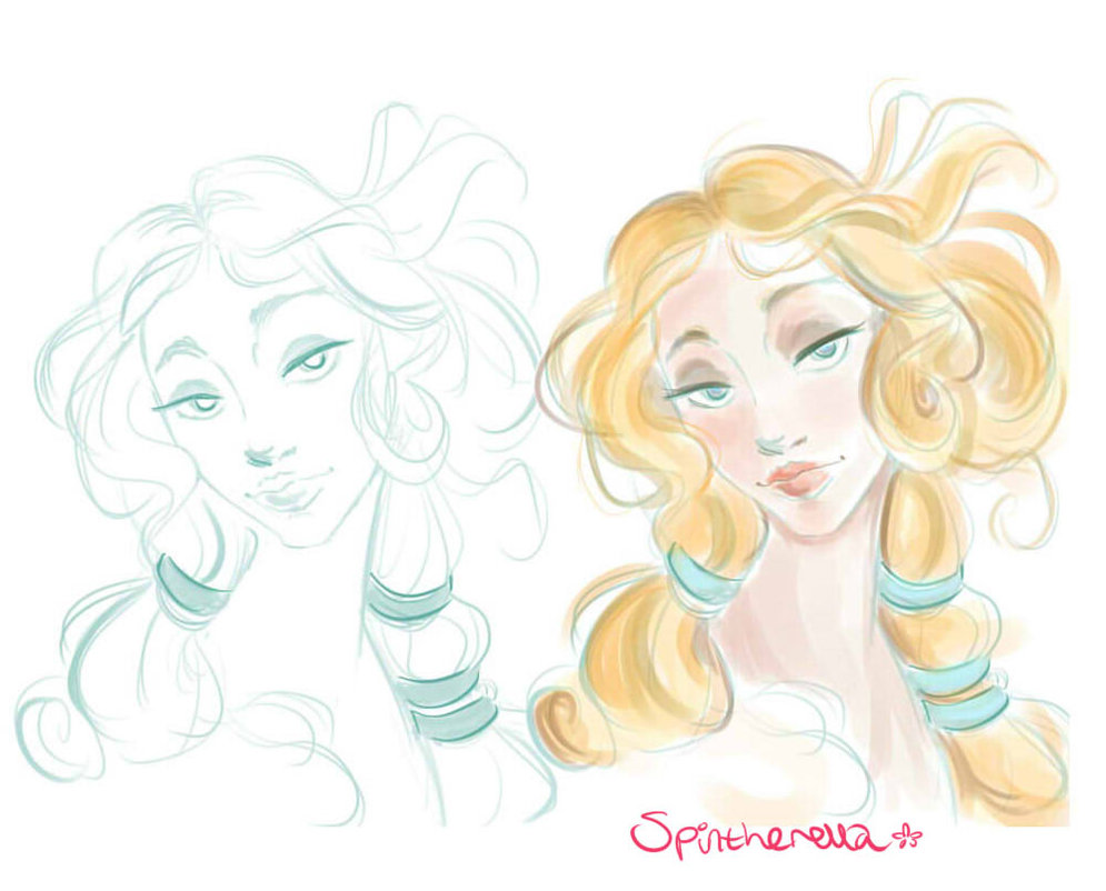 995x802 Birth Of Venus (Sketch) By Spintherella - Birth Sketch