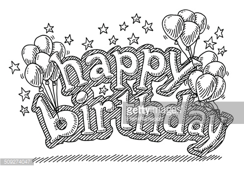 Birthday Balloon Sketch