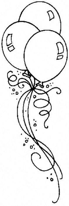 236x700 Hot Air Balloon (4)[1] Coloring - Birthday Balloon Sketch