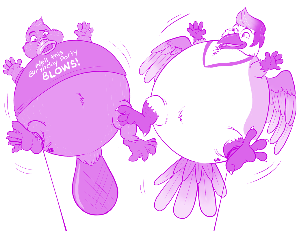 1035x800 Sketch - Birthday Balloon Sketch