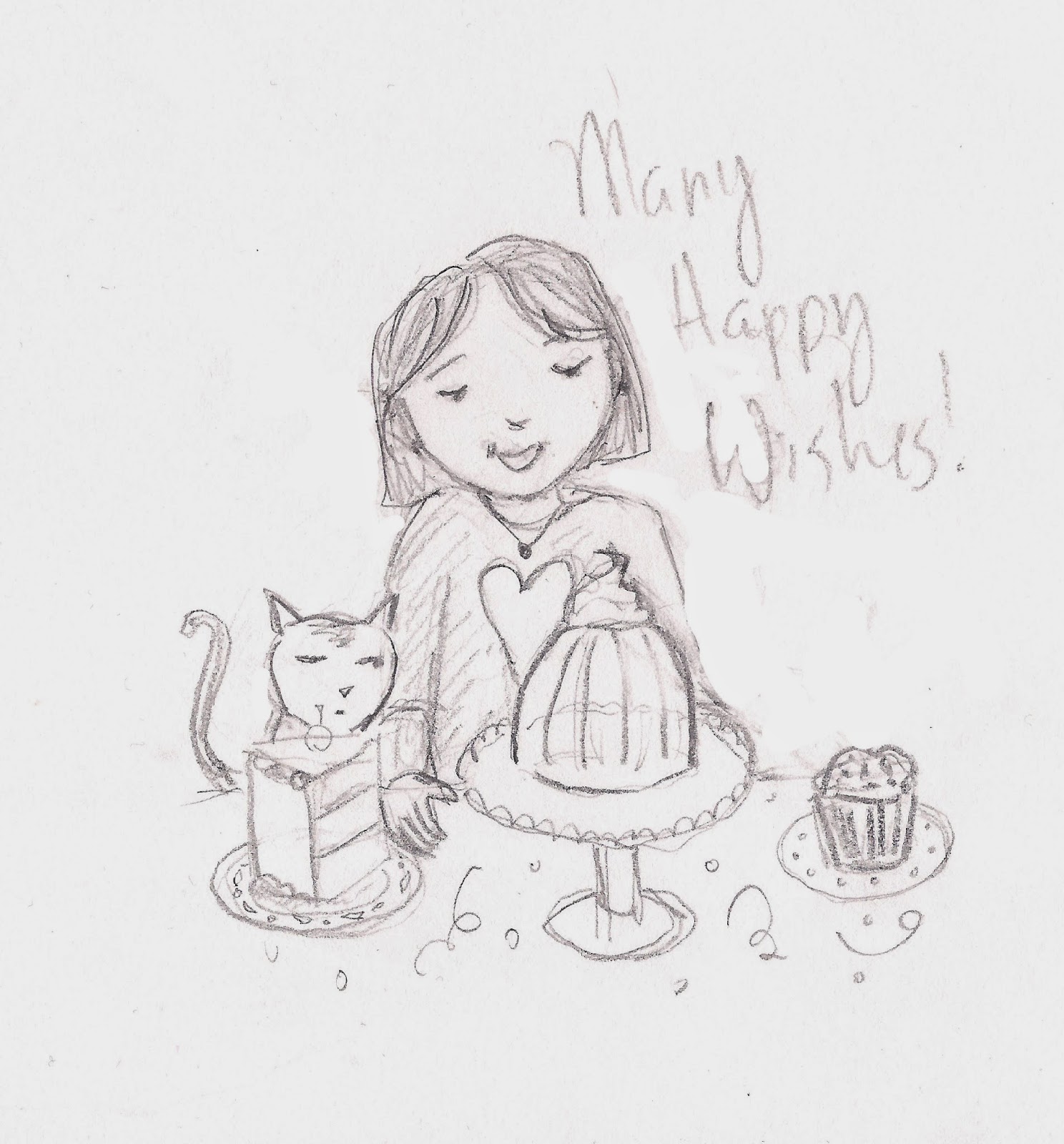 1488x1600 The Sketchables Birthday Card Sketches - Birthday Card Sketch