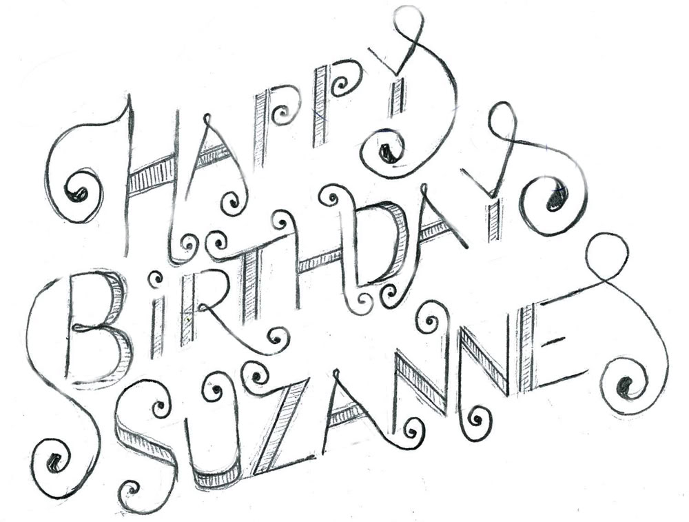 1000x757 Birthday Card Sketch - Birthday Card Sketch