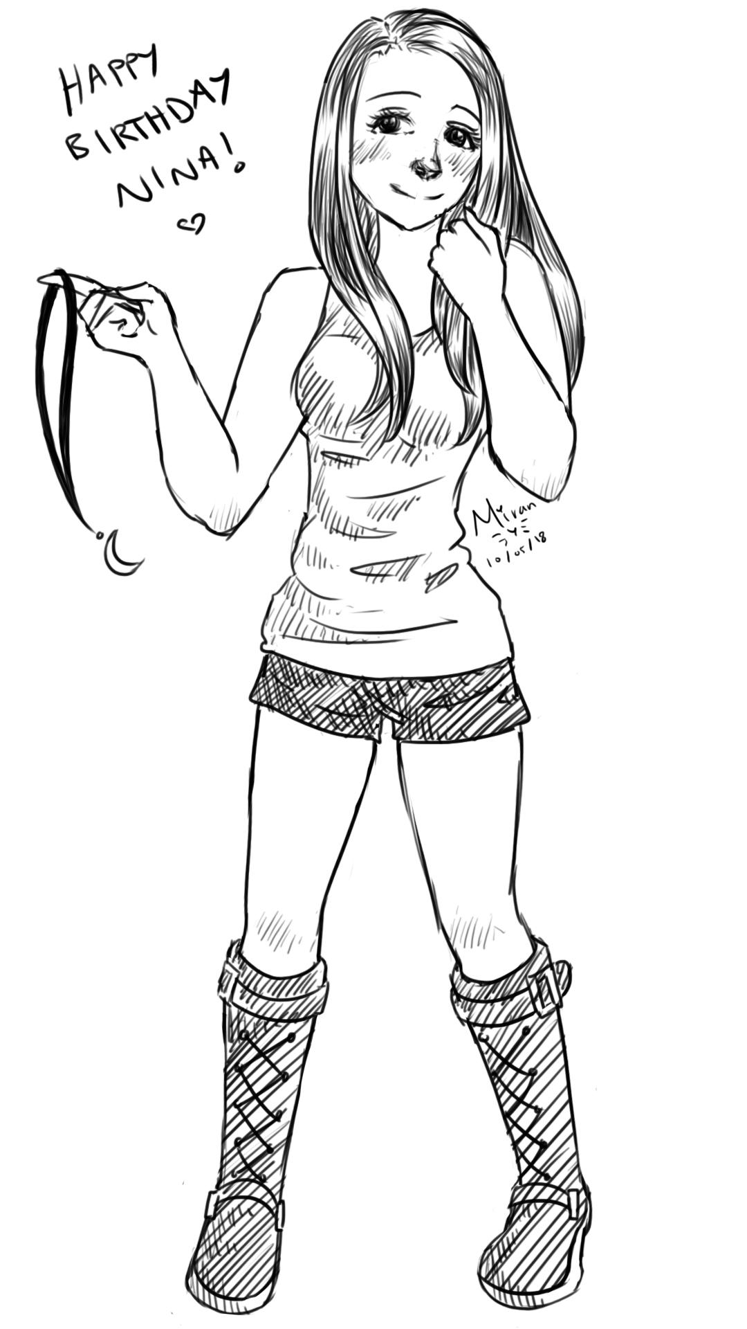 1080x1920 Birthday Gift Sketch For A Friend Animesketch - Birthday Gift Sketch