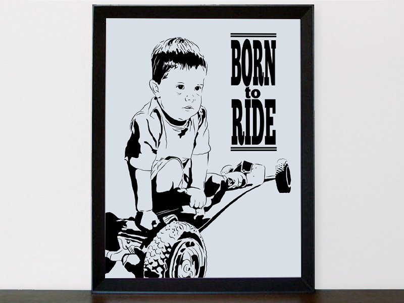 800x600 Custom Stencil Sketch Poster, Personalized Wedding, Anniversary - Birthday Gift Sketch