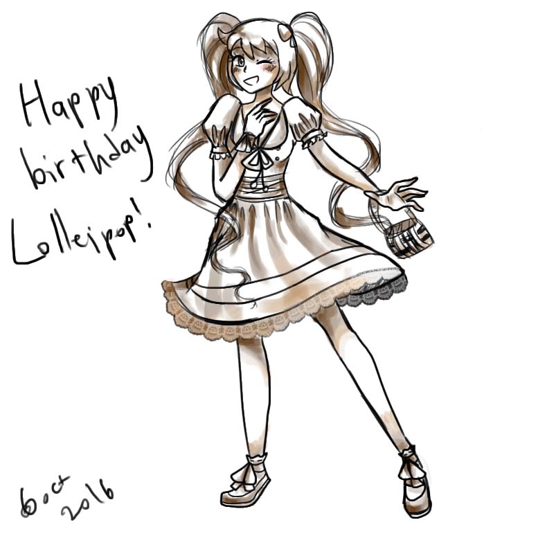800x800 Gift Lizz Sketch Happy Birthday Loleipop By Villyvalley16 On - Birthday Gift Sketch