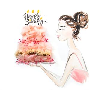 300x300 Birthday Girl Love Limzy Co. - Birthday Girl Sketch
