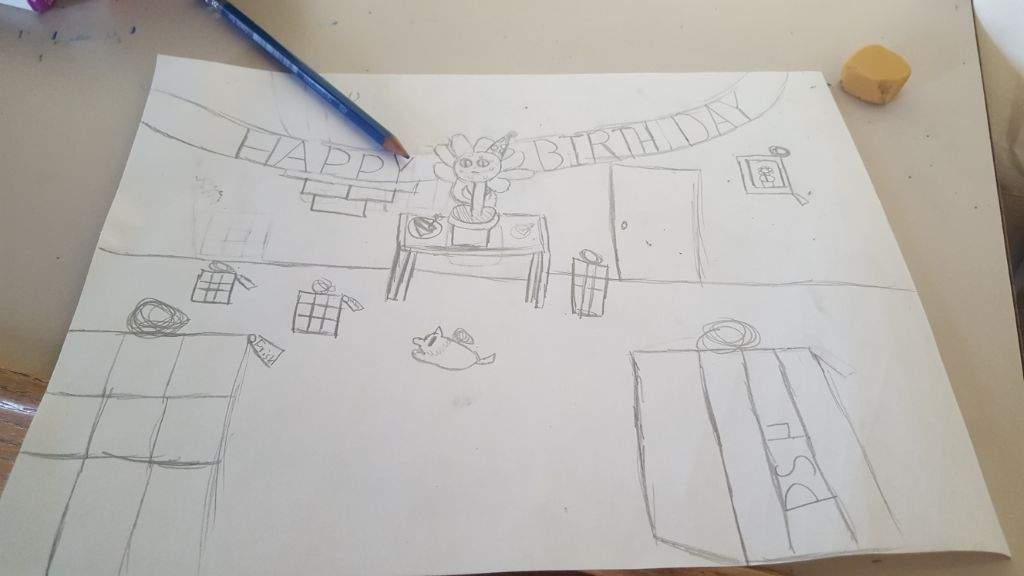 1024x576 Usernamechallenge Flowey - Birthday Party Sketch