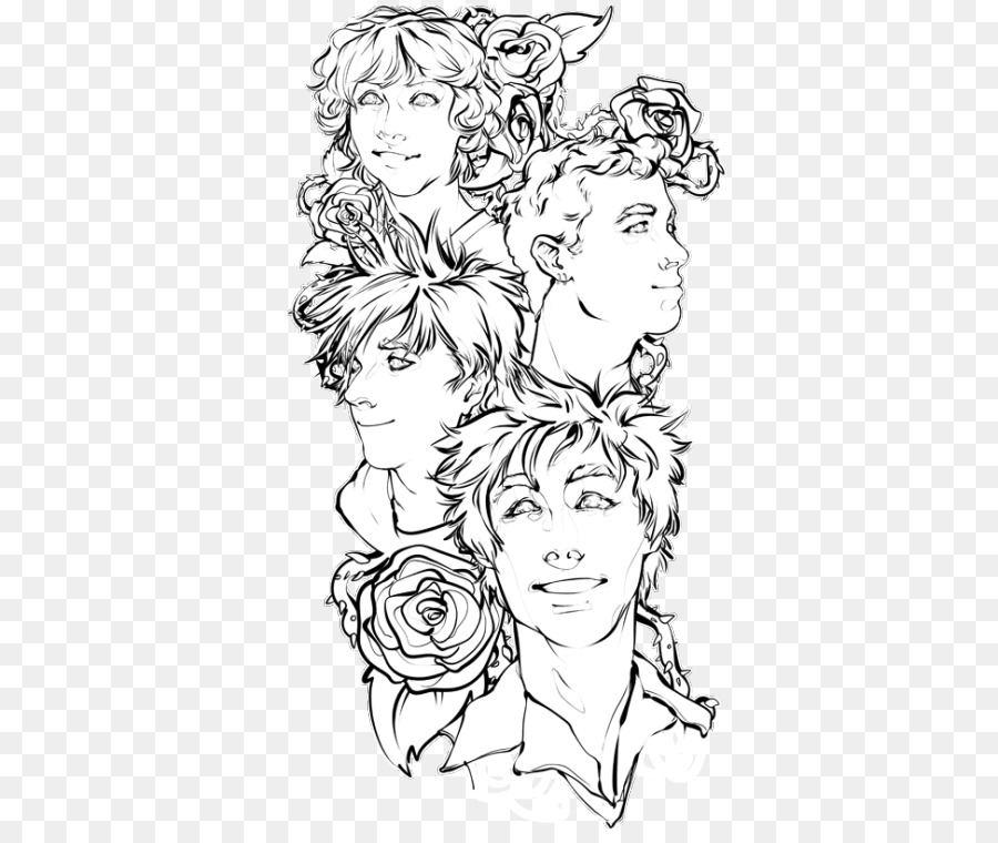 900x760 Cartoon Line Art Human Behavior Sketch - Birthday Sketch Images