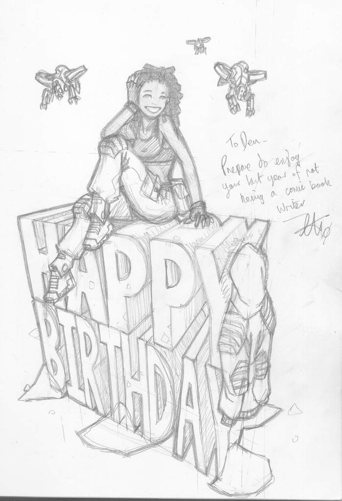699x1024 Deconstructed Birthday Sketch - Birthday Sketch Images