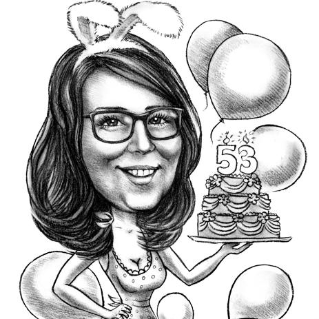 463x463 Pencil Sketch Of Birthday Person Custom Sketch Drawings - Birthday Sketch Images