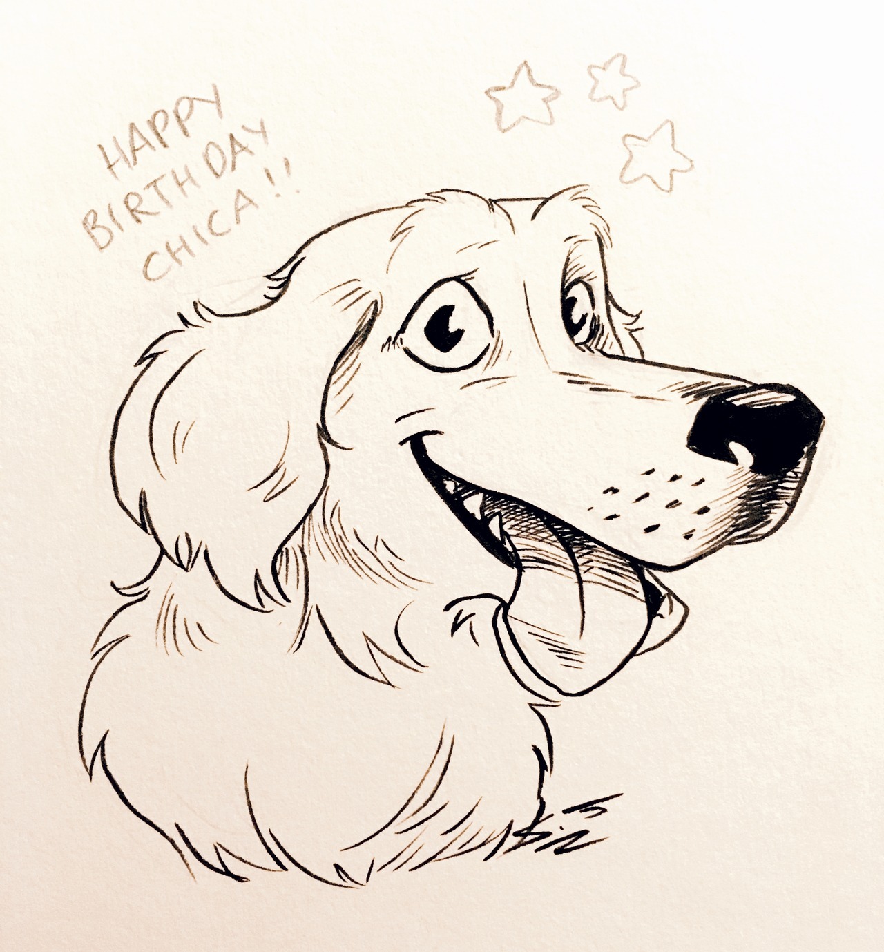 1280x1378 Turquoise Magpie A Quick Happy Birthday Sketch For The Greatest - Birthday Sketch Images