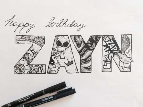 500x375 Zayn Birthday Sketch Tumblr - Birthday Sketch Images