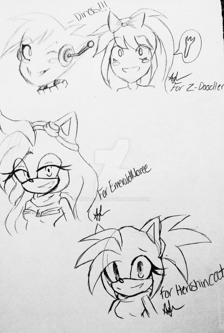 733x1090 Birthday Sketches By Royouten - Birthday Sketches