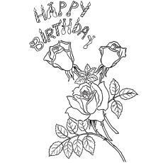 230x230 Happy Birthday Coloring Pages - Birthday Wishes Sketch