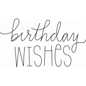 300x300 Silhouette Design Store - Birthday Wishes Sketch