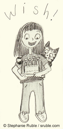 221x450 Stephanie Ruble Kidlit Authorillustrator Birthday Wishes, If - Birthday Wishes Sketch