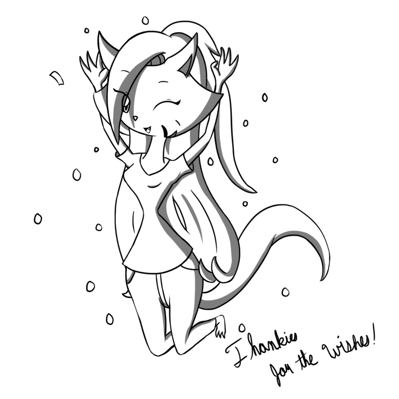 800x800 Thankies For The Birthday Wishes! By Whitelilydragon - Birthday Wishes Sketch